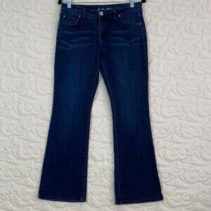 INC Denim Blue Jeans Boot Leg Regular Fit Short Size 8PS